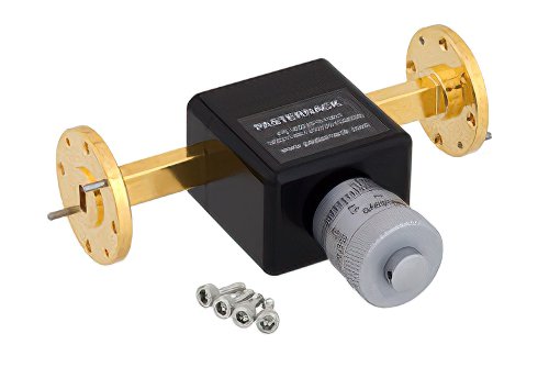 WR-22 波导移相器，0至180度，33 GHz ~50 GHz，UG-383/U圆盖法兰