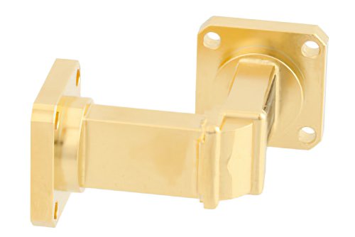 WR-42 Instrumentation Grade Waveguide E-Plane with UG-595/U Flange Operating from 18 GHz to 26.5 GHz