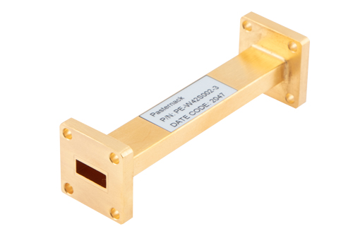WR-42 仪表级直波导，3英寸，UG-595/U方盖法兰，18 GHz ~ 26.5 GHz