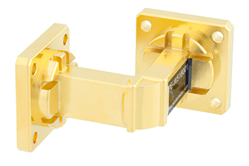 WR-51 Instrumentation Grade Waveguide E-Plane with UBR180 Flange Operating from 15 GHz to 22 GHz