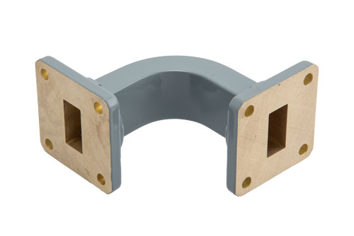 WR-62 Commercial Grade Waveguide E-Plane with UG-419/U Flange Operating from 12.4 GHz to 18 GHz