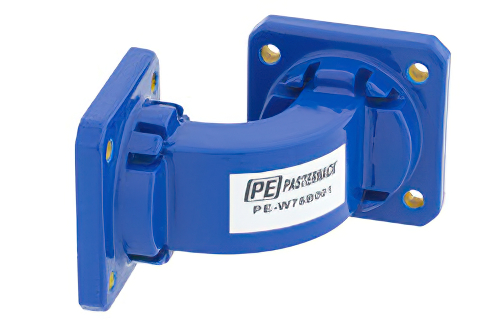 WR-75 Commercial Grade Waveguide E-Plane with UBR120 Flange Operating from 10 GHz to 15 GHz
