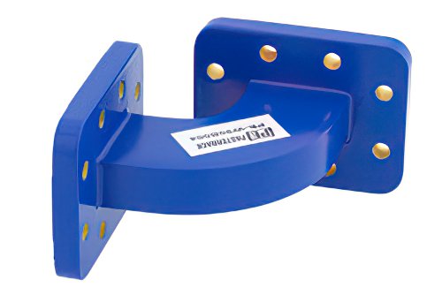 WR-90 Commercial Grade Waveguide H-Plane with CPR-90G Flange Operating from 8.2 GHz to 12.4 GHz