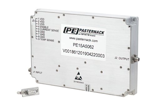 高功率氮化镓（GaN）放大器，增益47 dB，饱和功率50瓦，800 MHz~4.2 GHz，SMA，AB类