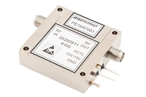 40 dB可变增益放大器，P1dB 15 dBm，500 MHz~2 GHz，增益控制 20 dB，噪声系数4.5 dB，SMA