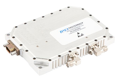 氮化镓（GaN）高功率双向放大器，C频段，5.125 GHz~5.875 GHz，饱和功率 10W，效率20%，切换时间2 µs，发射增益43 dB，自动感应SMA