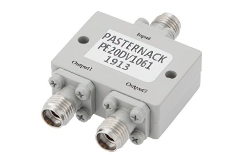 2 路 2.92mm 功率分配器，6 GHz ~ 40 GHz，额定功率为 20 瓦