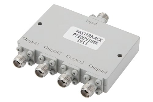 4 路 2.92mm 功率分配器，6 GHz ~ 40 GHz，额定功率为 20 瓦