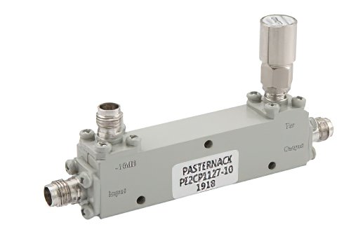 10 dB 1.85mm 定向耦合器，1 GHz ~ 67 GHz ，额定功率为 20 瓦