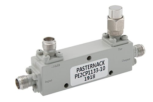 10 dB 2.92mm 定向耦合器，2 GHz ~ 40 GHz ，额定功率为 30 瓦