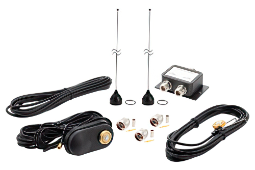 双频段双工天线套件，带GPS，双频段108-174 MHz，380-870 MHz，NMO安装/N型连接器