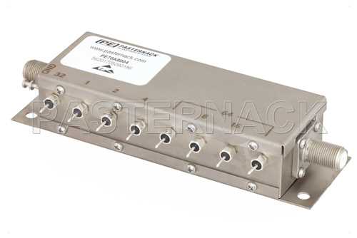 8 Bit继电器控制可编程衰减器，127 dB，DC~1,000 MHz，75欧姆，步进1 dB，+12V，F型母头