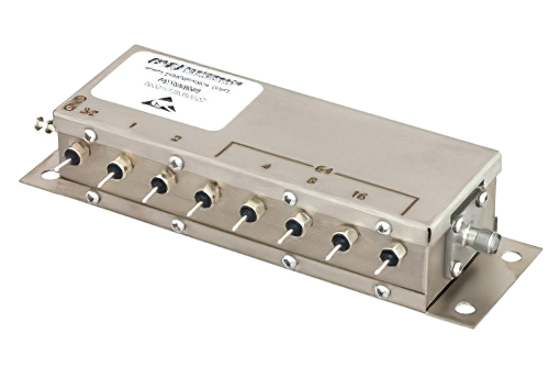 8 Bit继电器控制可编程衰减器，127 dB，DC~1.5 GHz，步进1 dB，+12V，SMA母头
