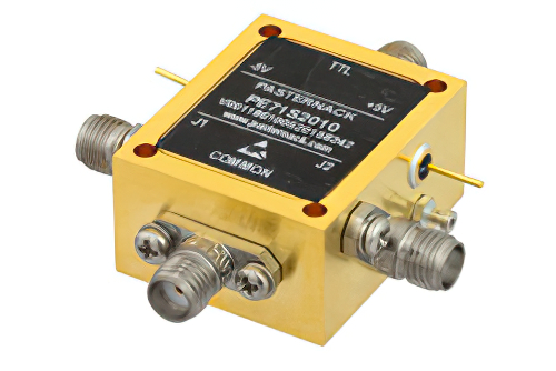 SMA SPDT PIN二极管开关，工作频率为70 MHz至26.5 GHz，高达+27 dBm