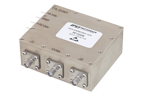 单刀双掷 PIN 二极管开关，工作频率为 100 MHz 到 500 MHz ，高达 250 瓦（+54 dBm）， SMA