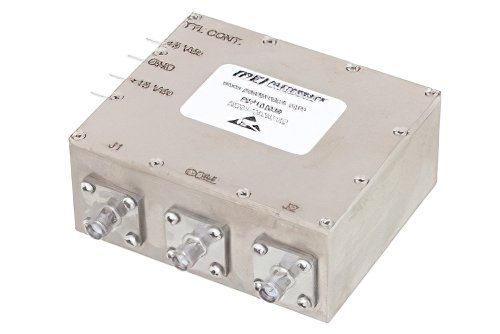单刀双掷 PIN 二极管开关，工作频率为 20 MHz 到 500 MHz ，高达 150 瓦（+51.8 dBm）， SMA