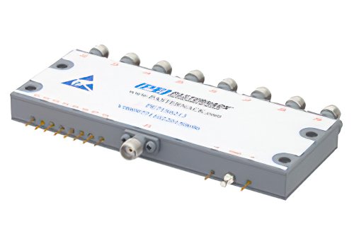 SP8T PIN二极管开关，工作频率为500 MHz至18 GHz，高达+20 dBm，SMA
