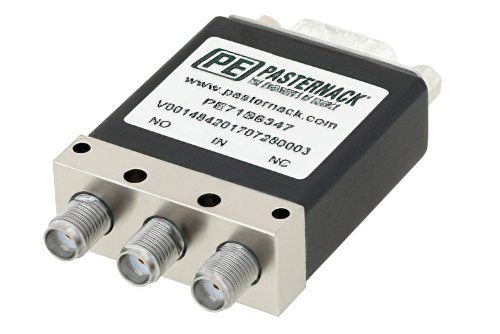 单刀双掷机电继电器故障保护开关，DC~18 GHz，可达 90W，12V，SMA