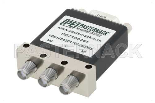 单刀双掷机电继电器故障保护开关，DC~18 GHz，高达 90W，12V，指示器，SMA