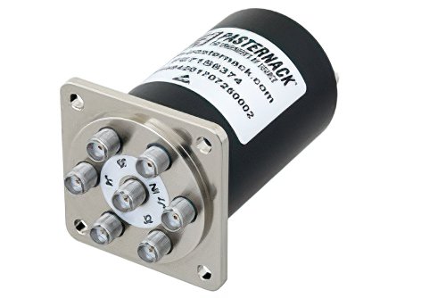 单刀六掷机电继电器常开开关，DC~18 GHz，高达 90W，12V，TTL，SMA