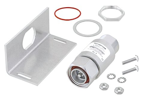 同轴射频浪涌保护器，7/16 F/M输入/输出穿墙式，698 MHz至2.7 GHz，直流隔断，500W，IP67，0.01uJ，40kA，双向滤波器，低PIM-163 dBc