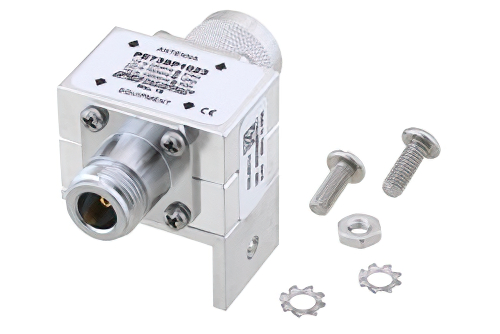 同轴射频浪涌保护器，N型M/F输入/输出，125 MHz至1 GHz，直流隔断，375W，220uJ，20kA，屏蔽盖和气管