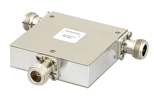 高功率环行器，隔离度18 dB，1 GHz至2 GHz，50瓦，N型母头