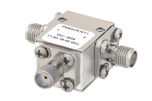 高功率环行器，隔离度20 dB，11 GHz至18 GHz，50瓦，SMA母头