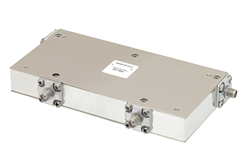 双节环行器，隔离度36 dB，1 GHz至2 GHz，10瓦，SMA母头
