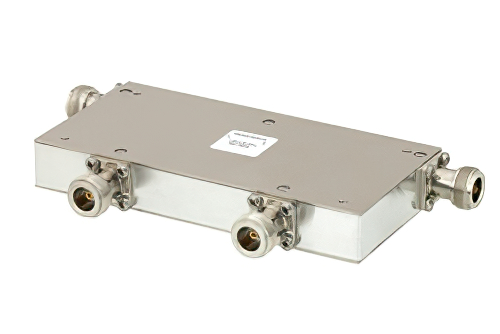 双节环行器，隔离度36 dB，1 GHz至2 GHz，10瓦，N型母头