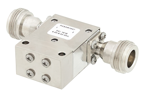 高功率隔离器，隔离度18 dB，4 GHz至8 GHz，50瓦，N型母头