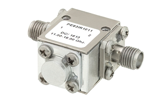 高功率隔离器，隔离度17 dB，18 GHz至26.5 GHz，50瓦，SMA母头