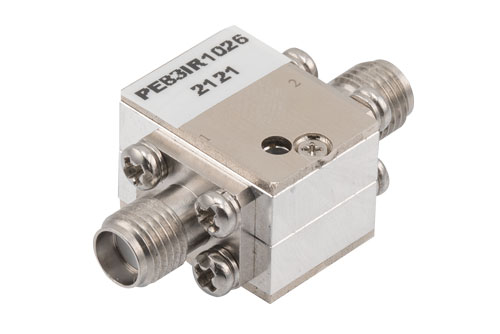 隔离器，隔离度20 dB，8 GHz至12 GHz，10瓦，SMA母头