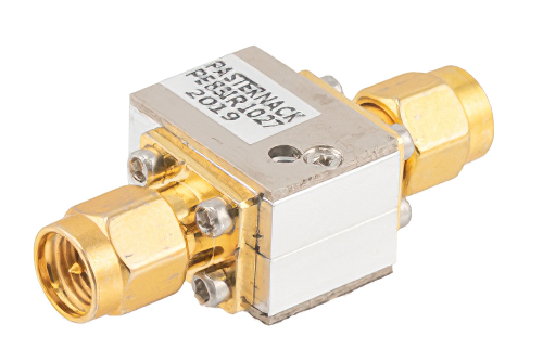 隔离器，隔离度20 dB，8 GHz至12 GHz，10瓦，SMA公头
