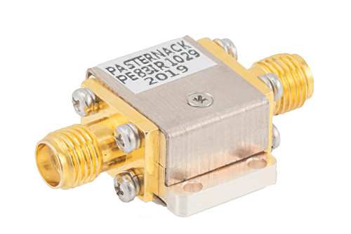 隔离器，隔离度10 dB，6 GHz至18 GHz，10瓦，SMA母头