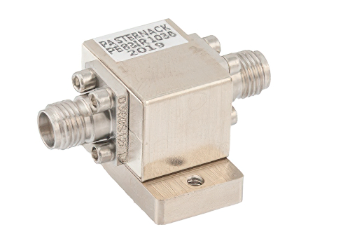 隔离器，隔离度12 dB，26.5 GHz至40 GHz，10瓦，2.92mm母头