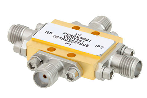 IQ混频器，工作频率为6 GHz至10 GHz，IF范围为DC ~3.5 GHz，本振功率+19 dBm，现场可更换SMA
