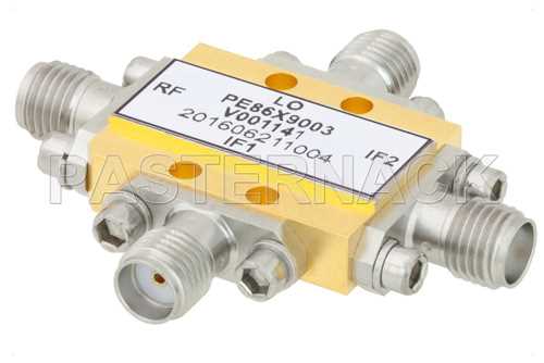 IQ混频器，工作频率为11 GHz至16 GHz，IF范围为DC ~3.5 GHz，本振功率+19 dBm，现场可更换SMA