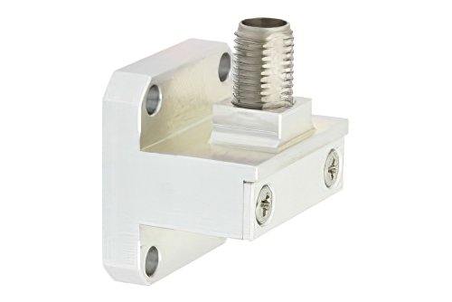 WR-42波导同轴转接头，方形法兰转2.92mm母头，工作频率18 GHz至26.5 GHz，K频段