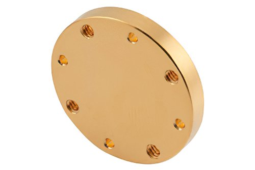 WR-19 波导短路板，UG-Cover 圆盖法兰，4mm，铜