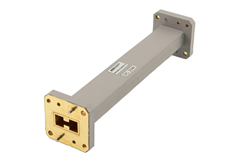 WRD-750直波导，6英寸，UG方盖法兰，7.5 GHz至18 GHz，黄铜