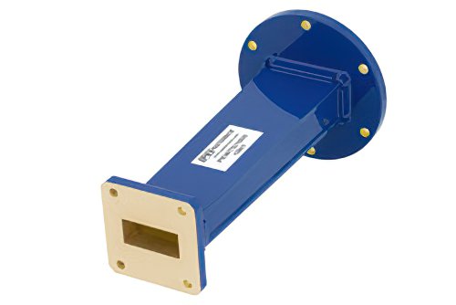 WR-137到WR-112波导转换器，UG-344/U圆盖法兰 转UG-51/U方盖法兰，6英寸