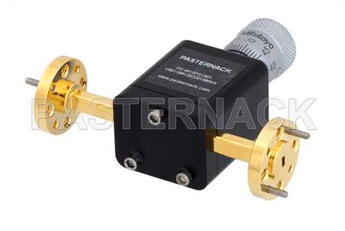 WR-10 波导移相器，0至180度，75 GHz ~110 GHz，UG-387/U-Mod圆盖法兰