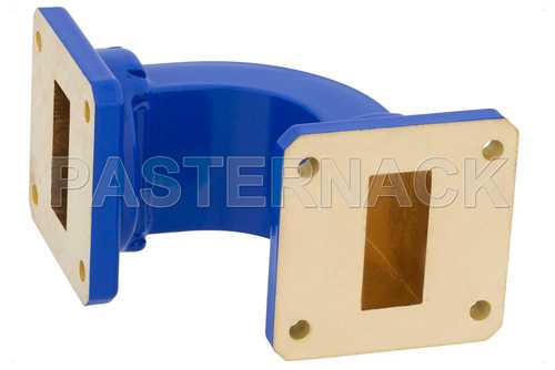 WR-112 Commercial Grade Waveguide E-Plane with UG-51/U Flange Operating from 7.05 GHz to 10 GHz
