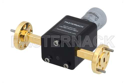 WR-12 波导移相器，0至180度，60 GHz ~90 GHz，UG-387/U圆盖法兰
