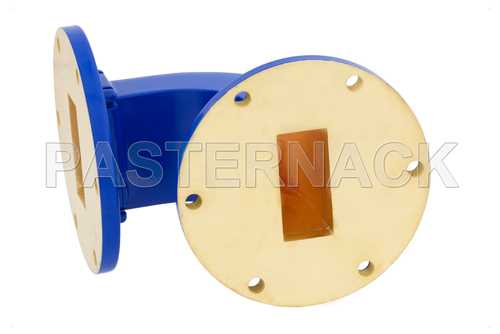 WR-137 Commercial Grade Waveguide E-Plane with UG-344/U Flange Operating from 5.85 GHz to 8.2 GHz