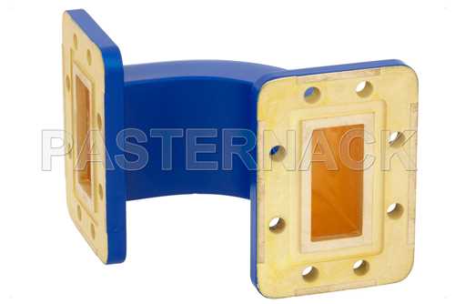 WR-137 Commercial Grade Waveguide E-Plane with CPR-137G Flange Operating from 5.85 GHz to 8.2 GHz