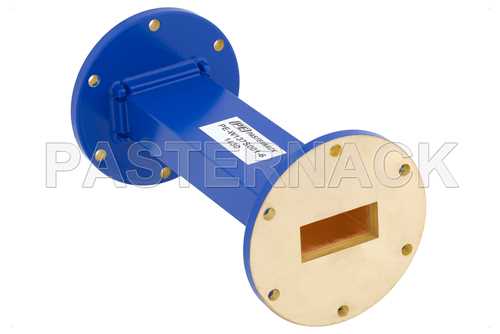WR-137 商用级直波导，6英寸，UG-344/U法兰，5.85 GHz ~ 8.2 GHz
