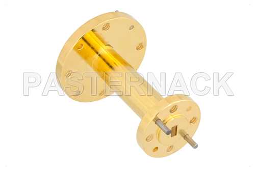 WR-15到WR-19波导转换器，UG-385/U圆盖法兰 转UG-383/U-Mod圆盖法兰，1.5英寸