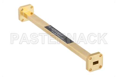 WR-28 仪表级直波导，6英寸，UG-599/U法兰，26.5 GHz ~ 40 GHz
